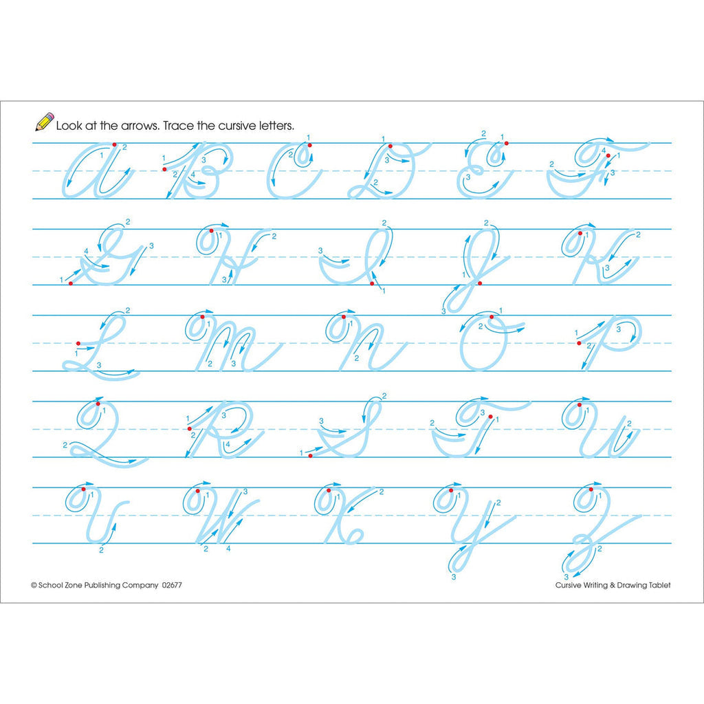 School Zone Handwriting Cursive Writing & Drawing