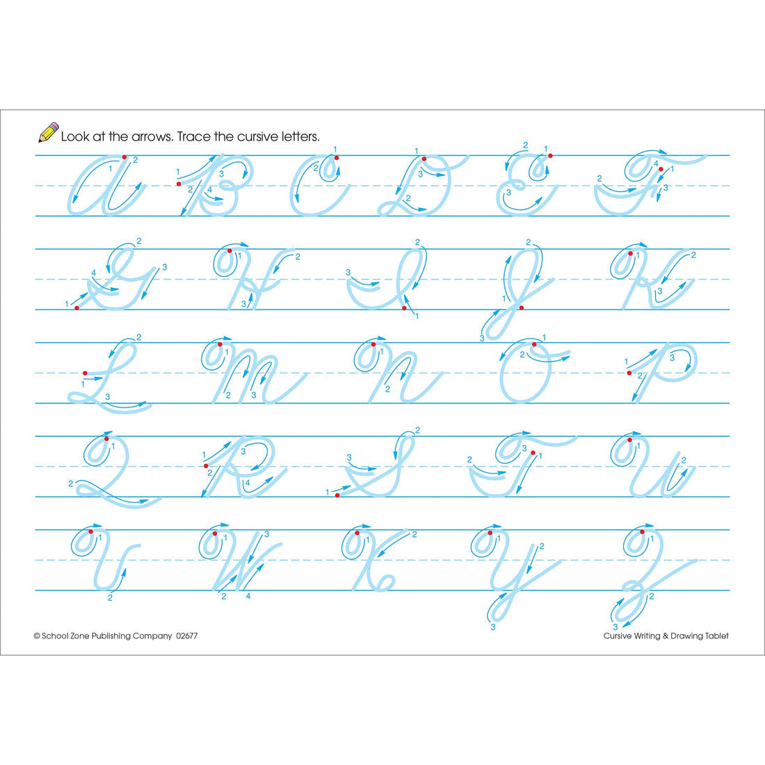 School Zone Handwriting Cursive Writing & Drawing