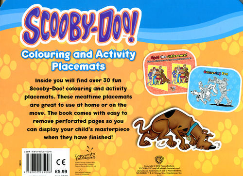 SCOOBY-DOO! COLOURING AND ACTIVITY PLACEMATS