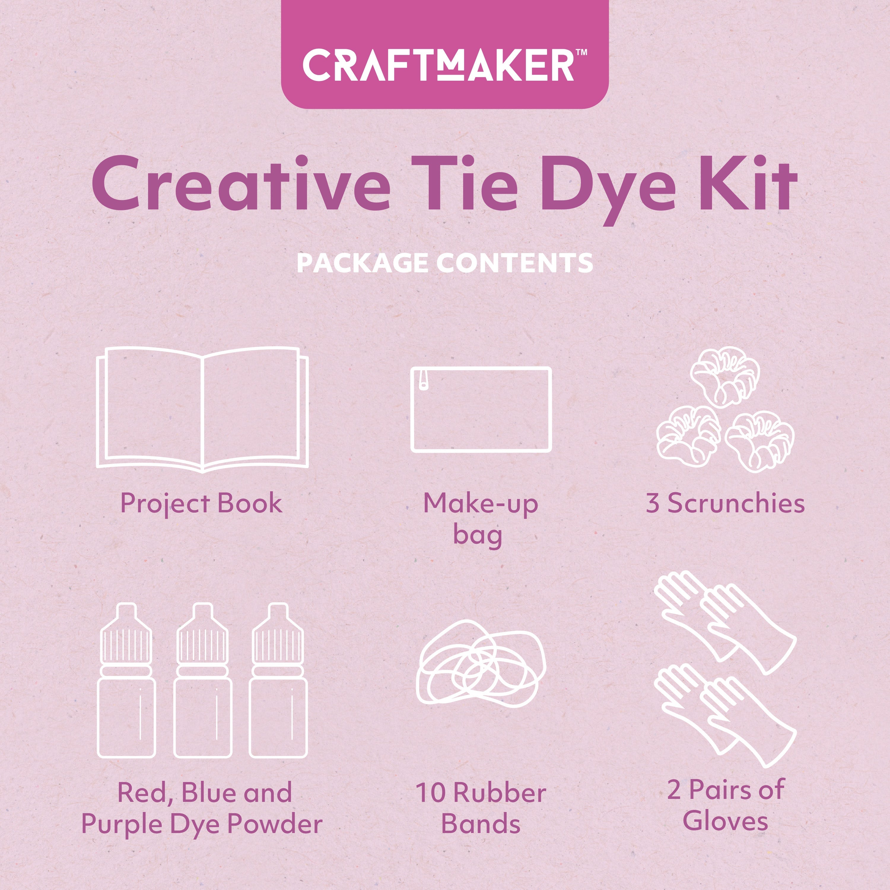 Craft Maker Creative Tie Dye Kit