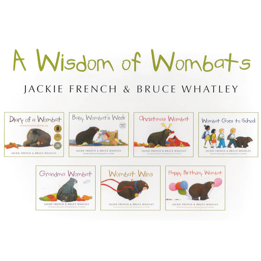 A WISDOM OF WOMBAT STORIES BOXED SET (7 TITLES)