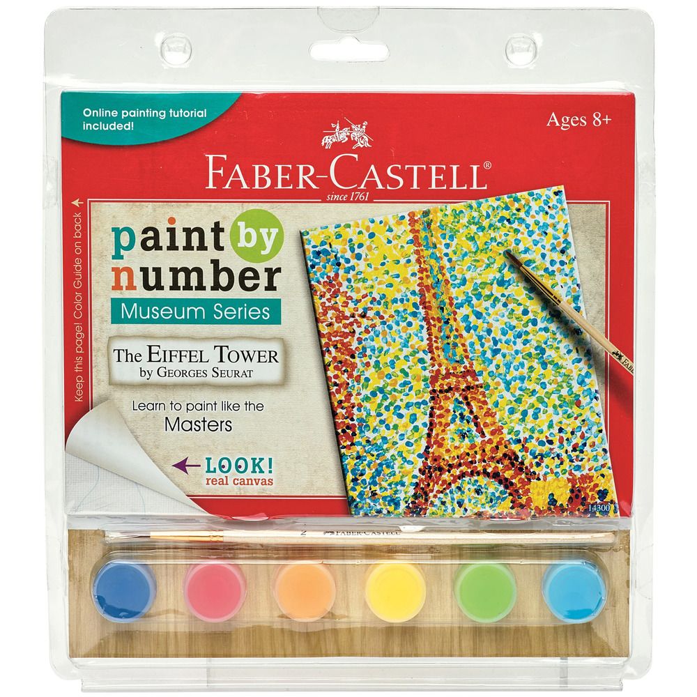 FABER-CASTELL EIFFEL TOWER GEORGES SEURAT PAINT BY NUMBER MUSEUM SERIES KIT
