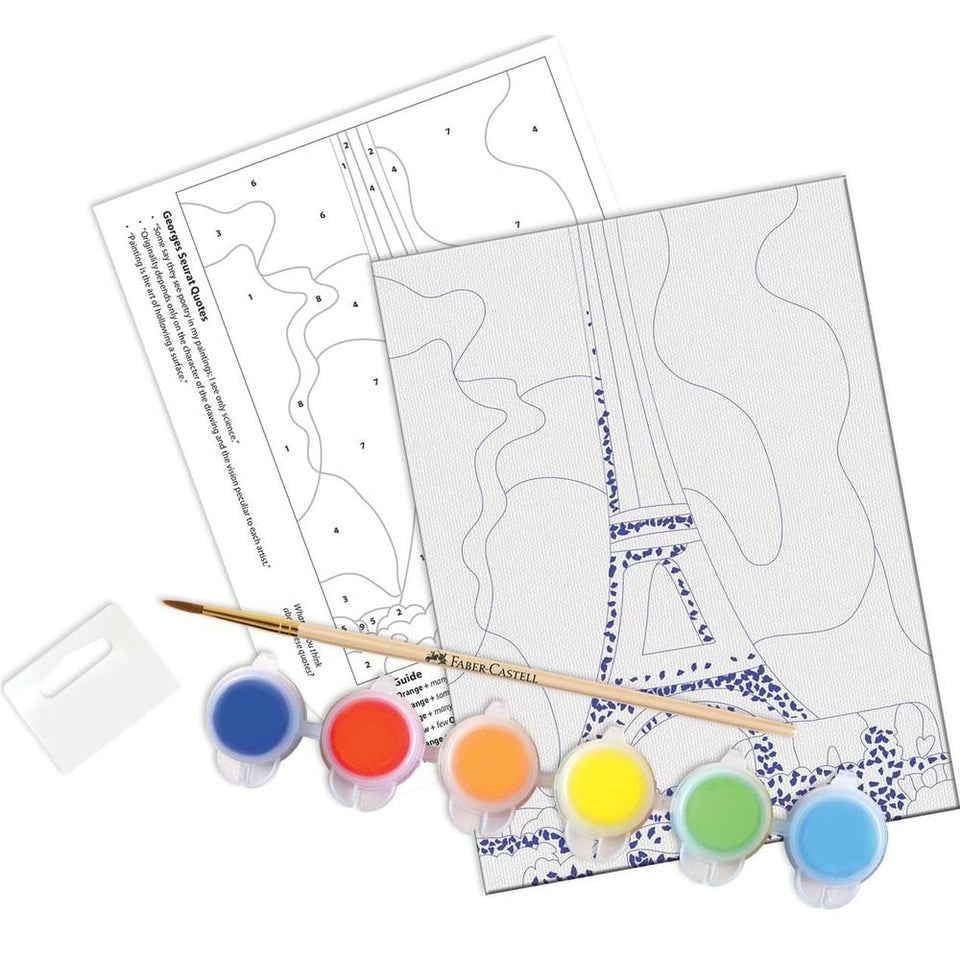 FABER-CASTELL EIFFEL TOWER GEORGES SEURAT PAINT BY NUMBER MUSEUM SERIES KIT