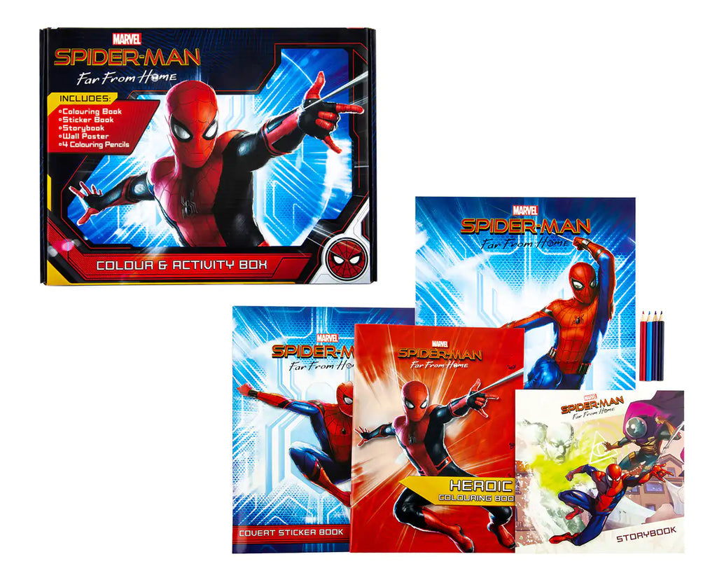 SPIDER-MAN FAR FROM HOME COLOUR & ACTIVITY BOX