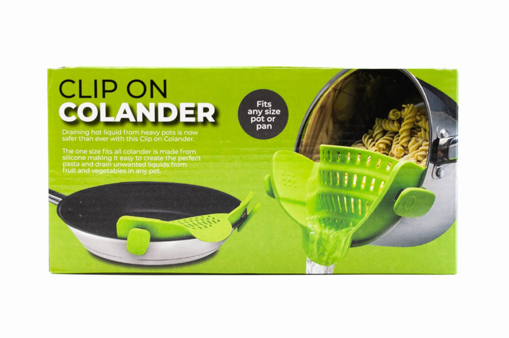 SNAP N STRAIN CLIP ON SILICON COLANDER