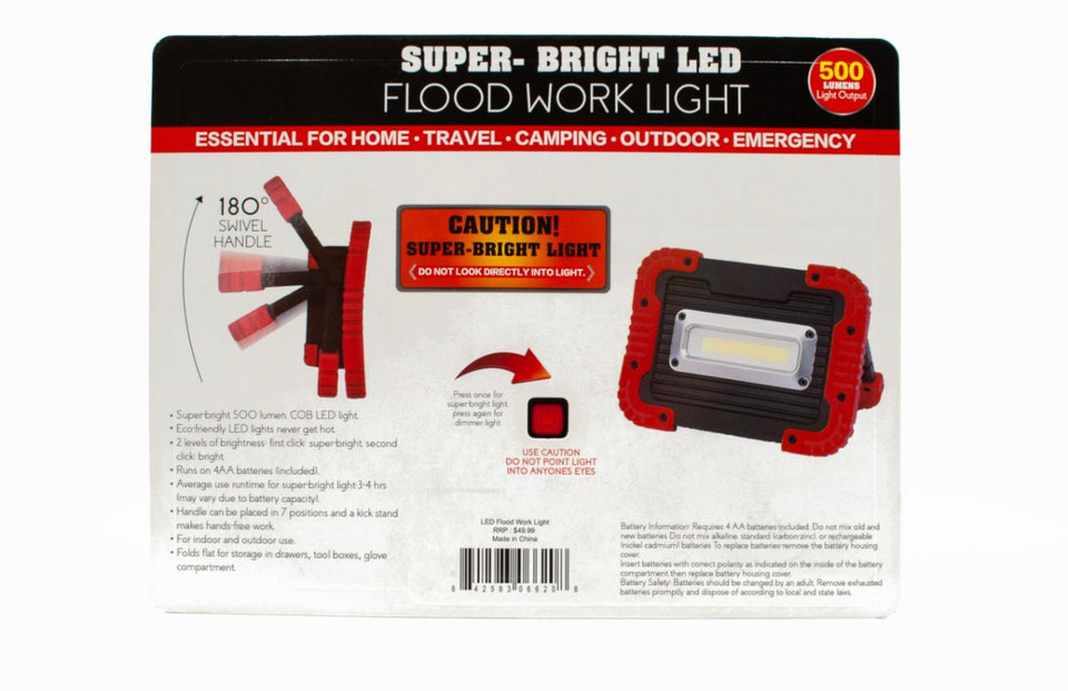 SUPER BRIGHT LED FLOOD WORK LIGHT
