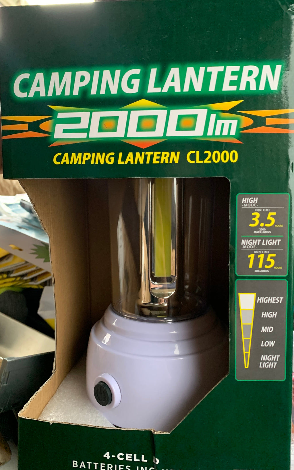 2000 Lumen Camping Lantern