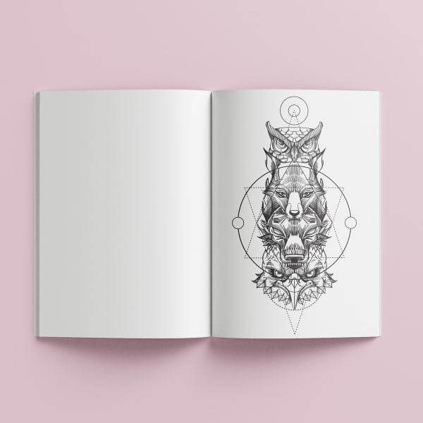 Art Maker Modern Witch Colouring Book