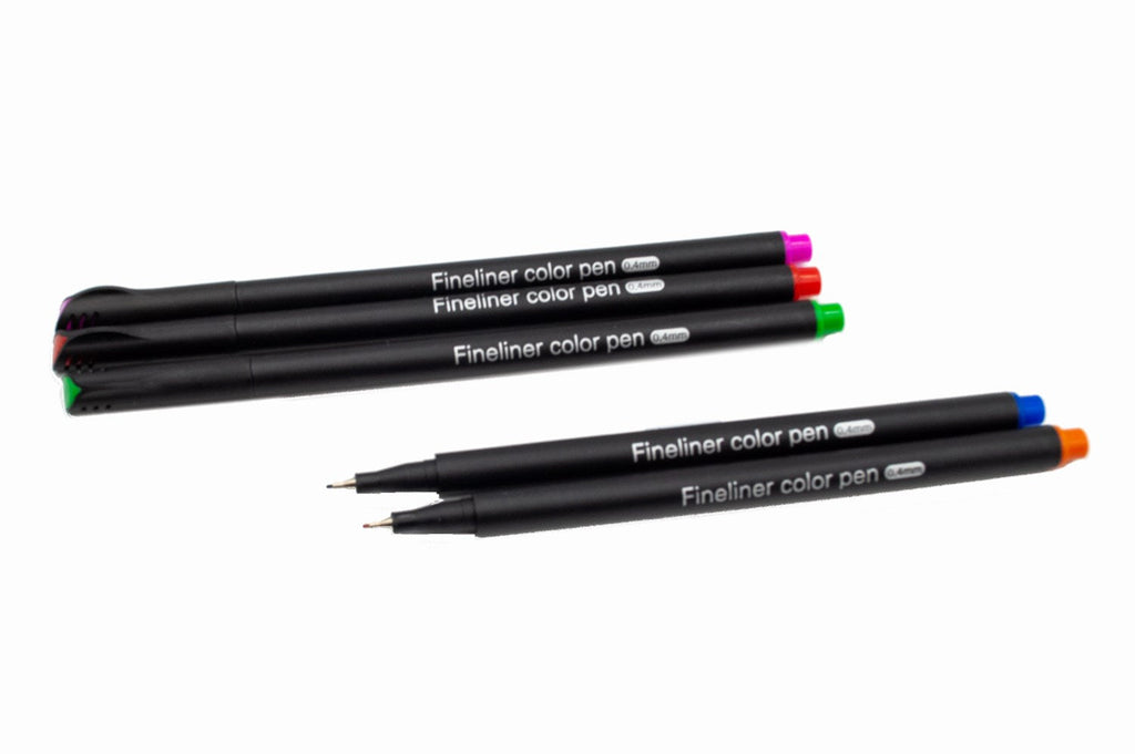 24 Pack of Coloured Fine Line Pens
