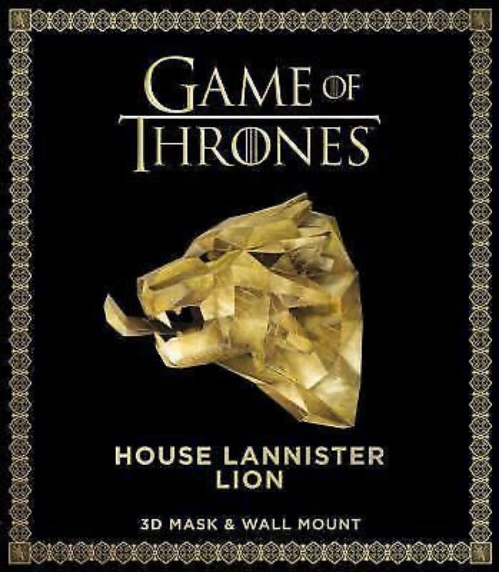 Game of Thrones Mask: House Lannister Lion (3D Mask & Wall Mount) Targaryen