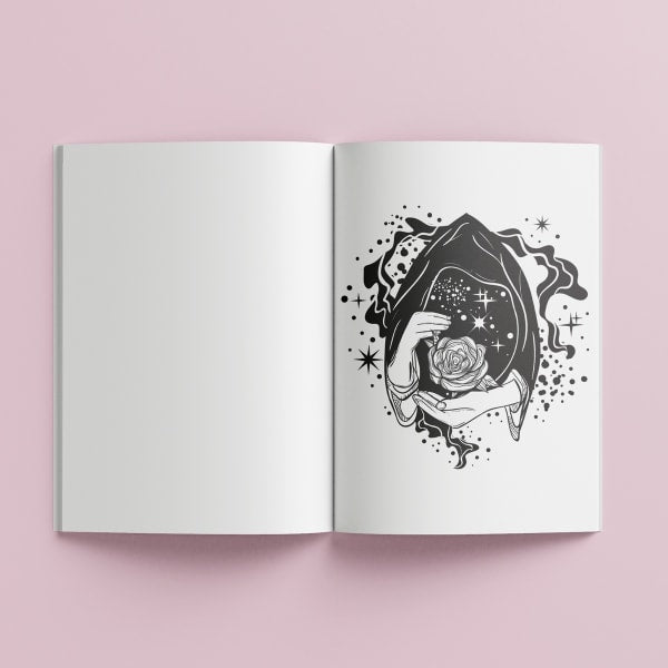 Art Maker Modern Witch Colouring Book