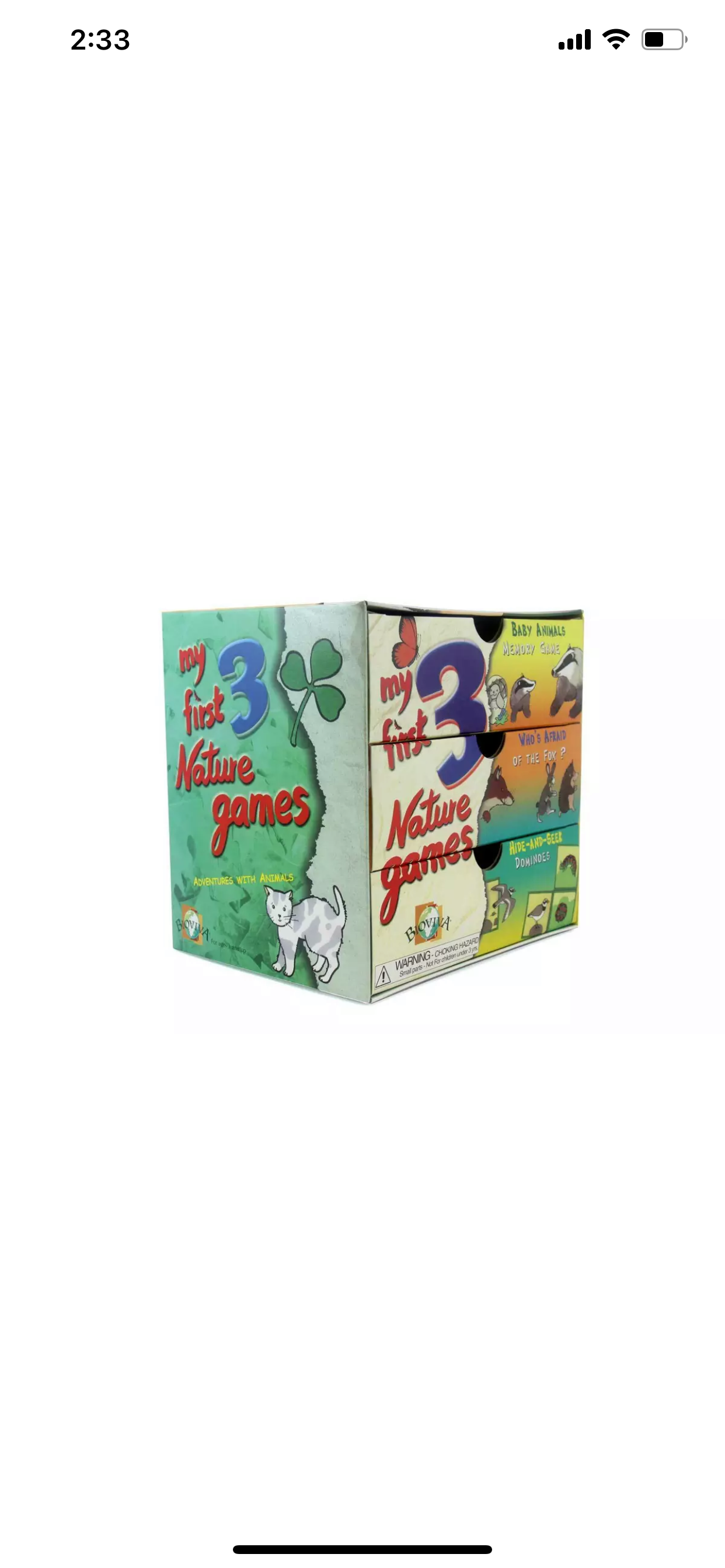 My first 3 nature games