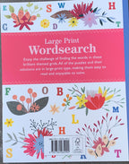 Large print word search book