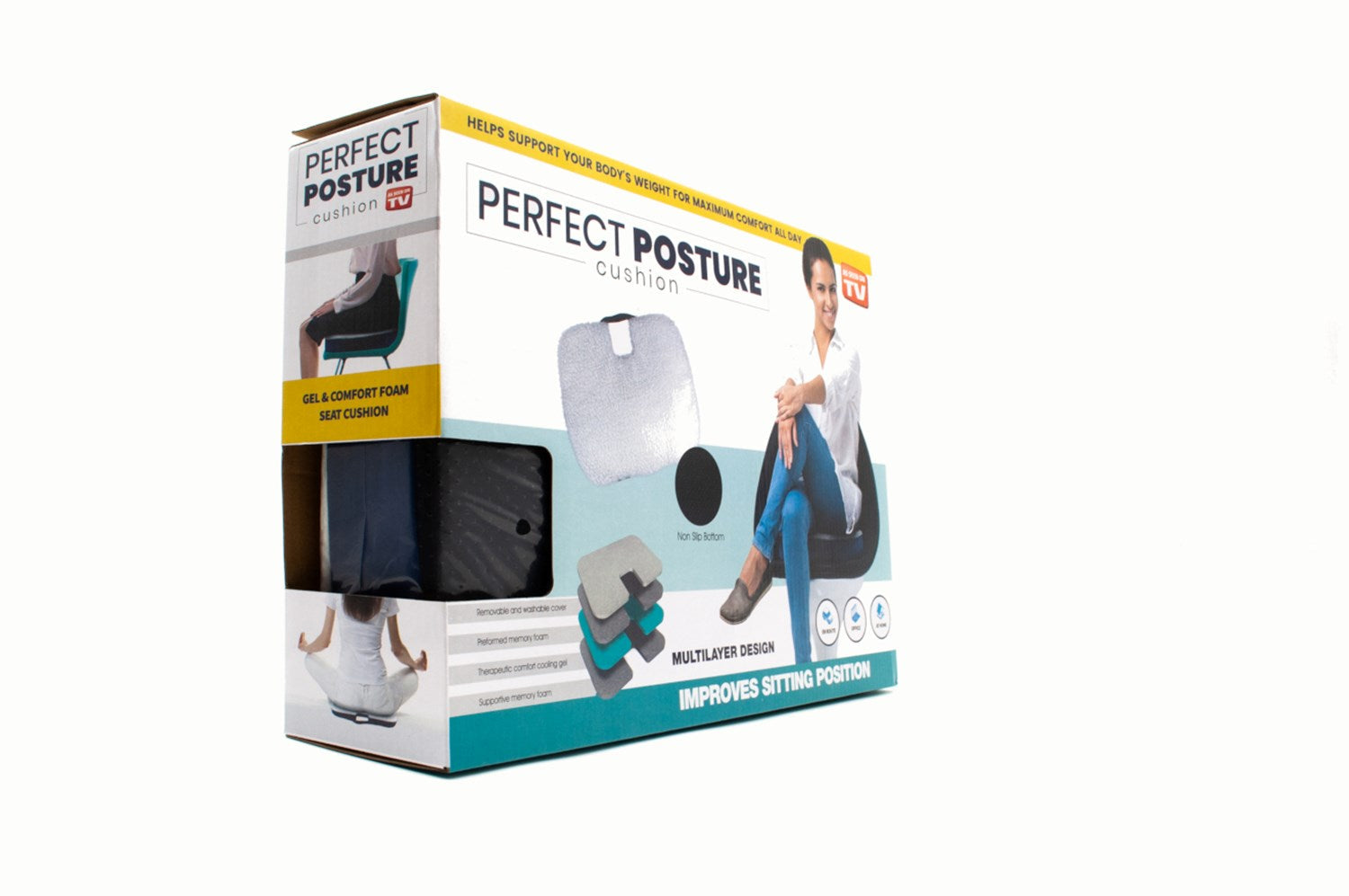 Perfect Posture Memory Foam Seat Cushion