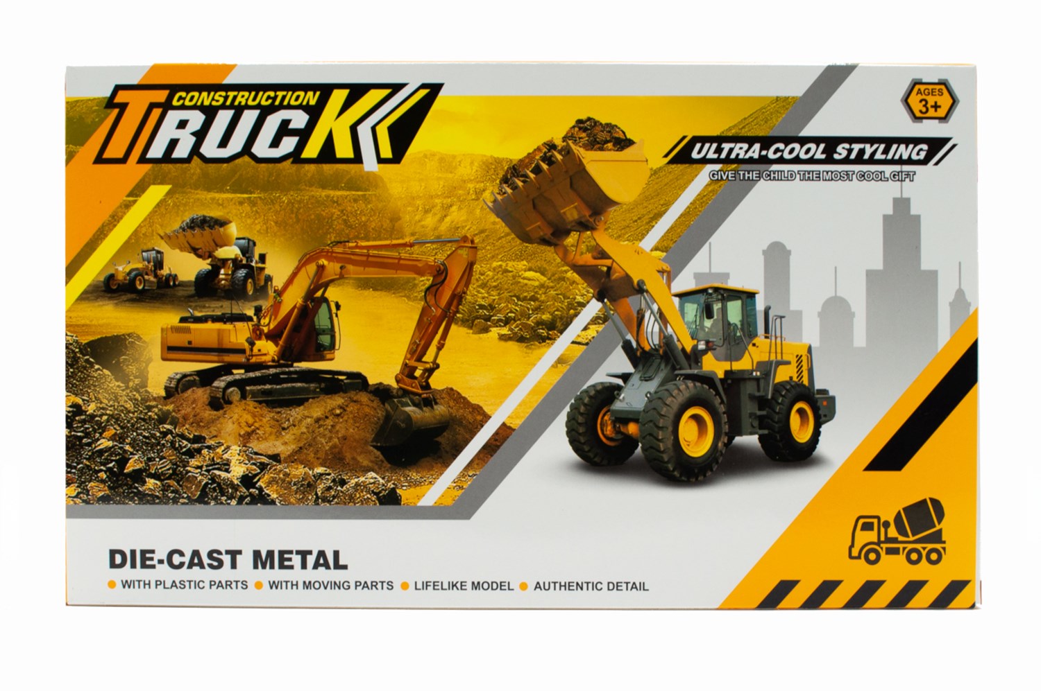 8 pce Metal Truck Set