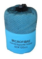 Blue Microfibre Travel and Sports Towel