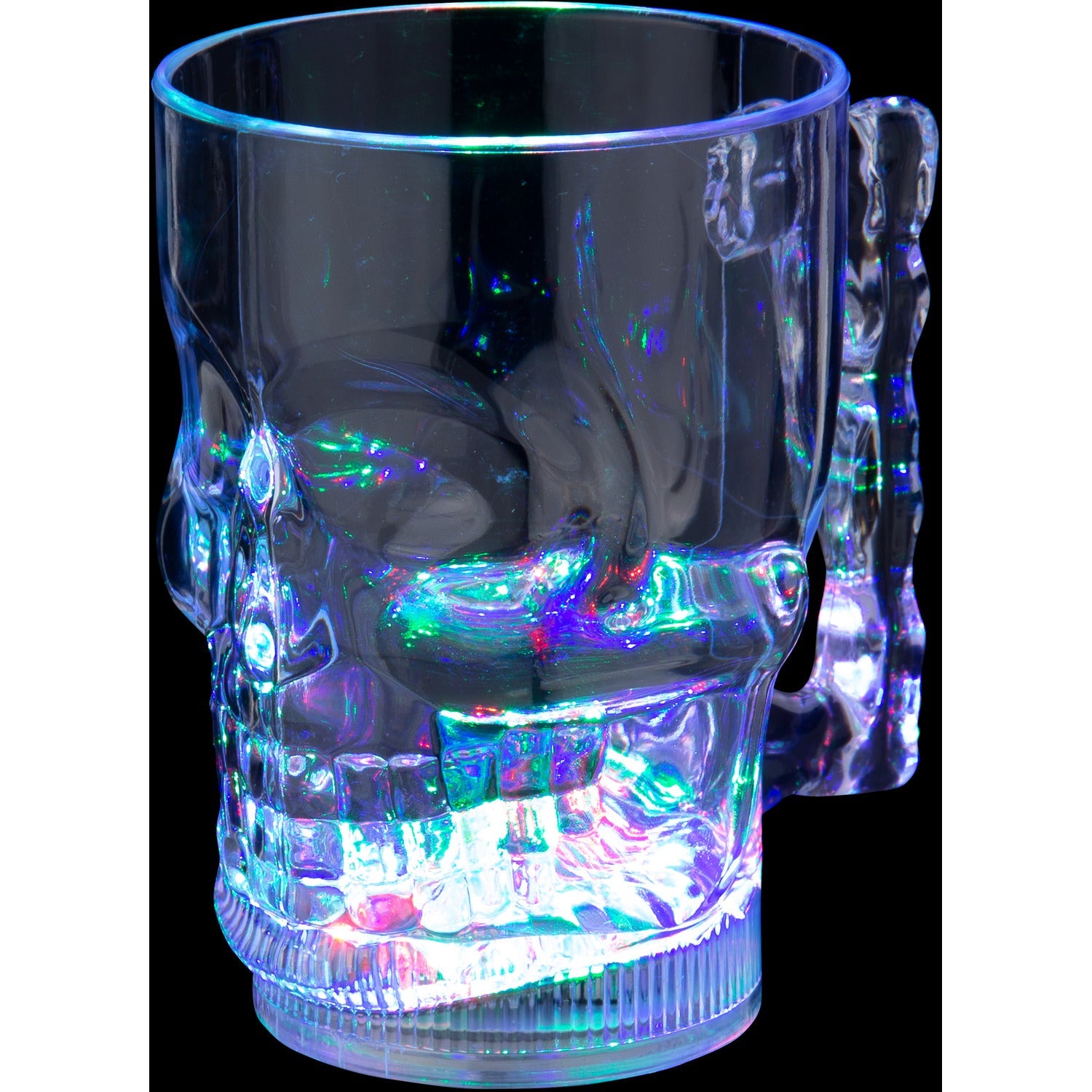 Skull Tumbler Light Up LED Glass