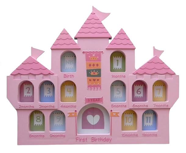 Pink Castle First Year Picture Frame
