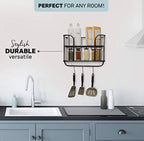 Farmhouse Wall Shelf with Towel Bar and Hooks