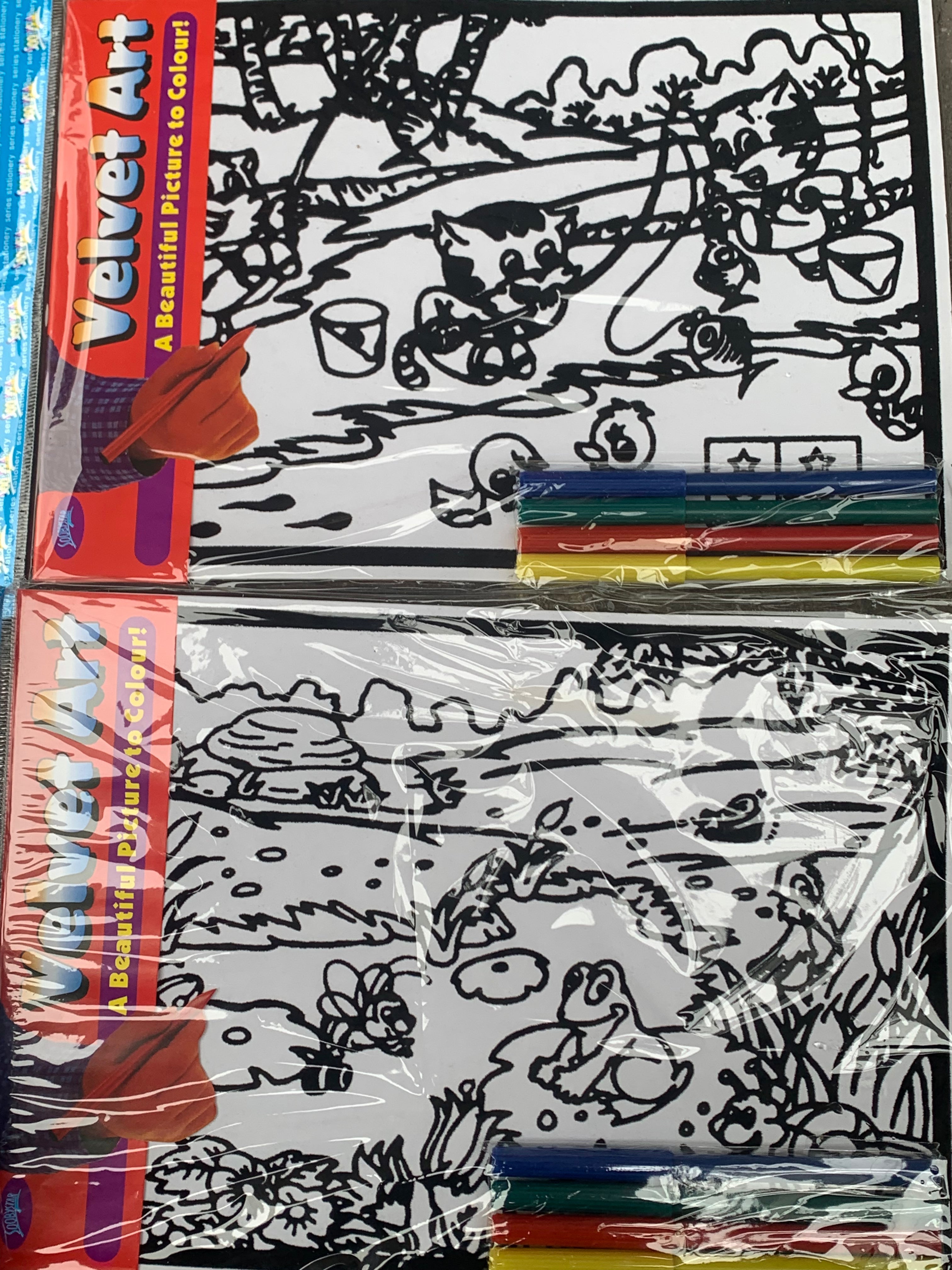 2 pack of velvet art set