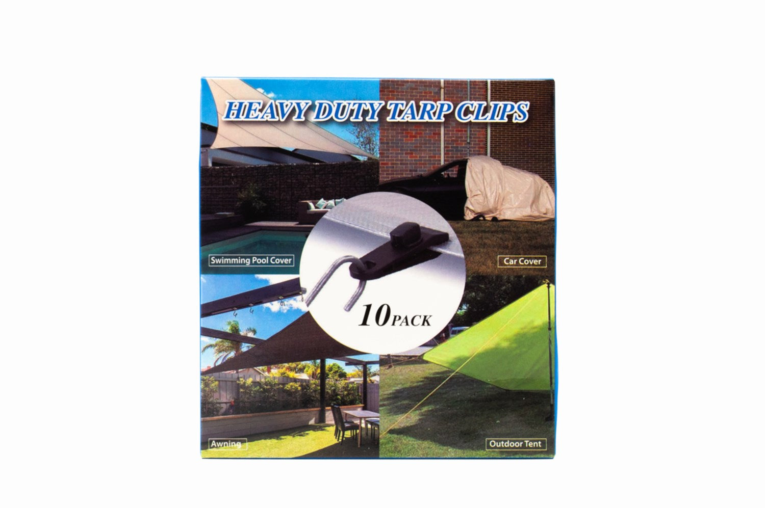 Heavy Duty Tarp Clips with Lock Grip Pack 10